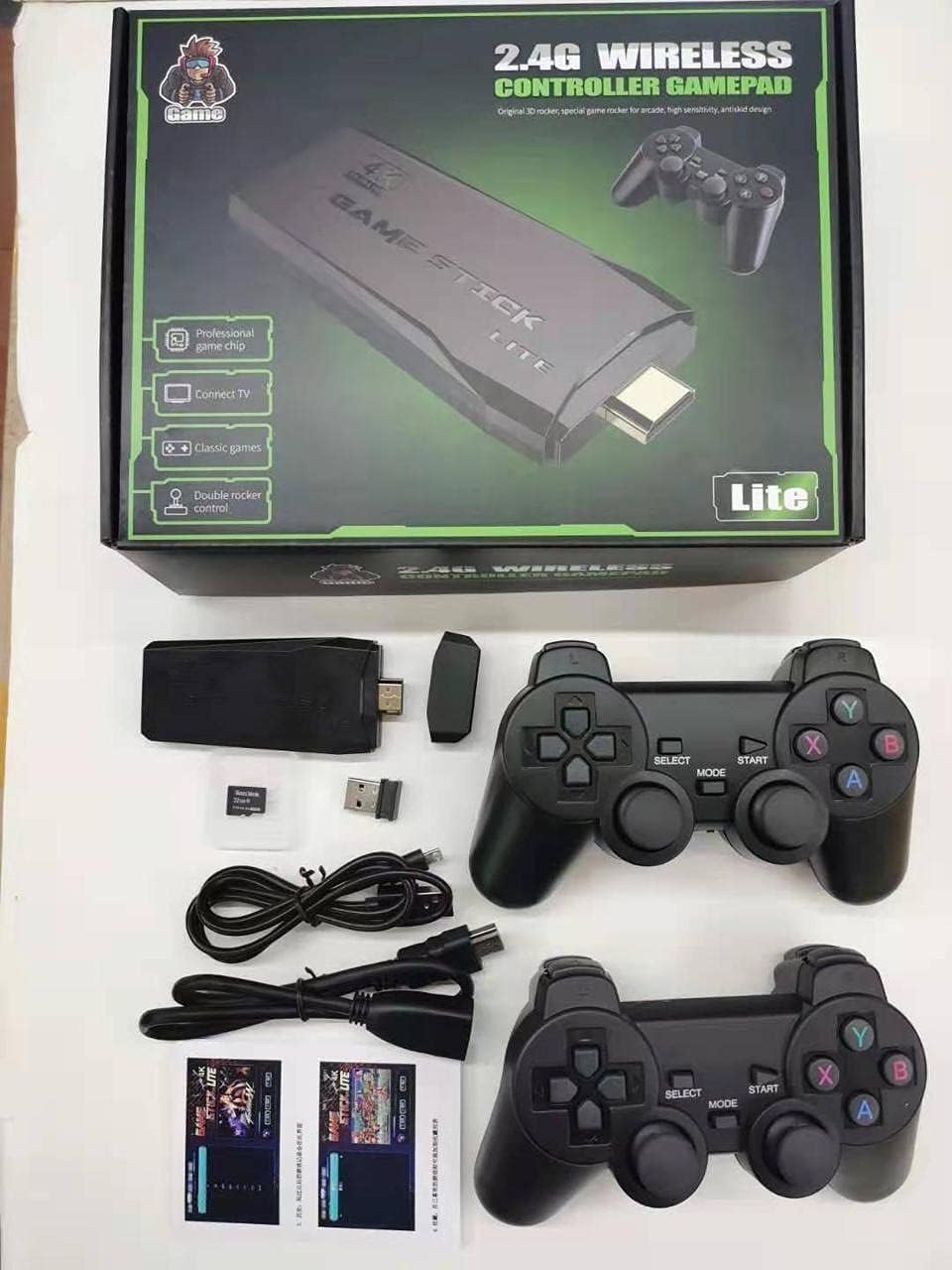 Game Stick Lite Wireless Gaming Console for TV with 2.4G Controllers, HDMI Plug and Play Retro Video Game System with Memory Card, Classic Games Device for Kids and Family Entertainment-image-41