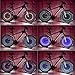 LED Bike Spoke Light Waterproof - DAWAY A07 Bicycle Wheel Tire Light for Cycling, Safety Cool Bike Accessories, Automatic & Manual Dual Switch, Super Bright, 32 Different Patterns, Include Batteries
