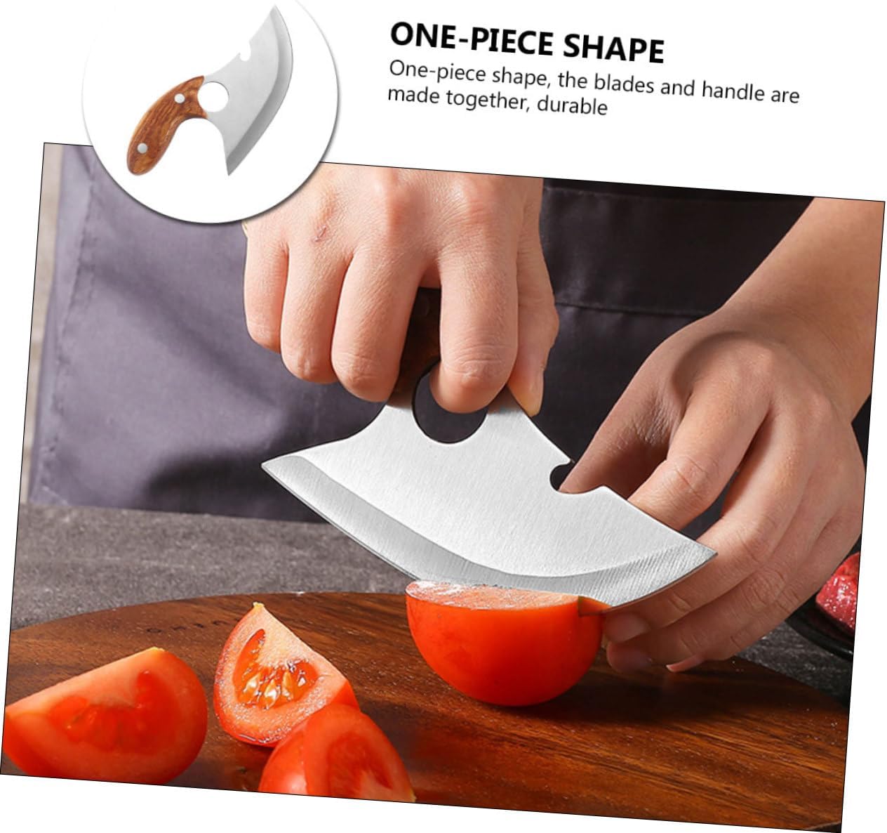 1pc Stainless Steel Meat Cutter Rustproof Chopper Knife for Efficient Meat Preparation Ergonomic Grip Design for Home Kitchen Use