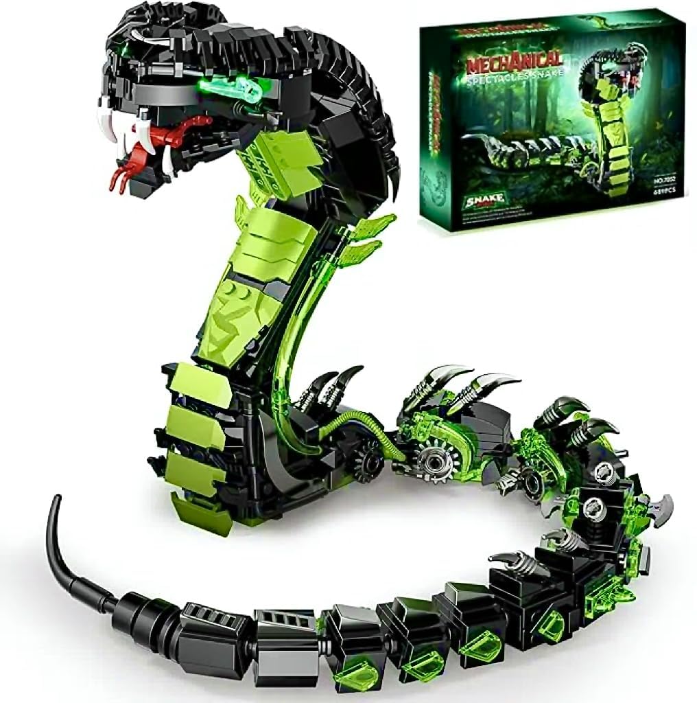 Amazon.com: Fangool 2025 Mechanical Snake Building Blocks Set