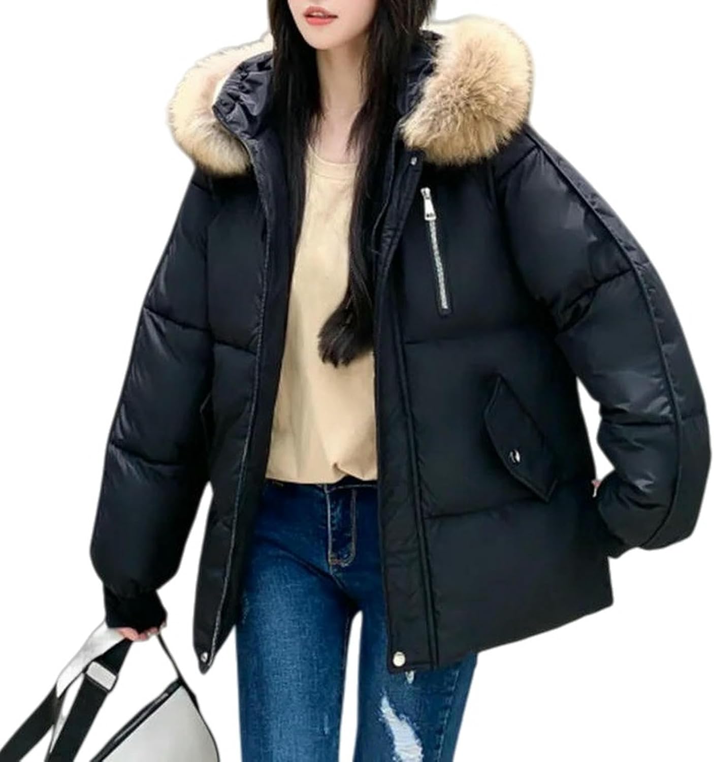 Ladies Warm Outerwear Winter Parkas Women Casual Hooded Thick Warm Jacket Coats Female Down Parkas