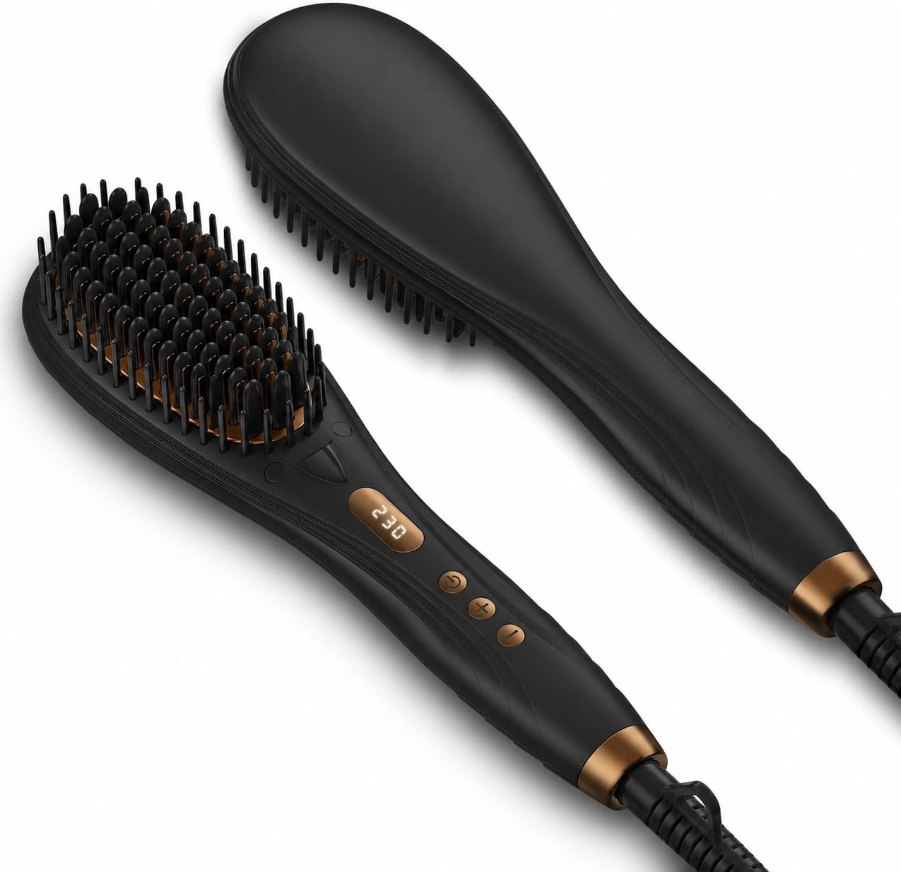 Amazon | ヘアアイロン ストレートブラシ 【80℃～230℃温度調節