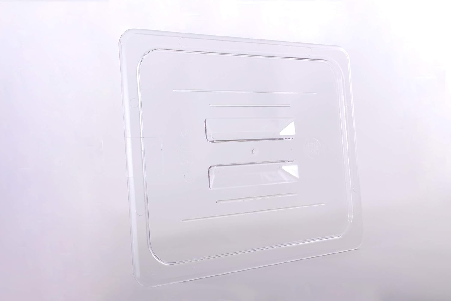 Hakka 1/2 Size Polycarbonate Food Pans Lid&Cover,Clear - Pack of 6