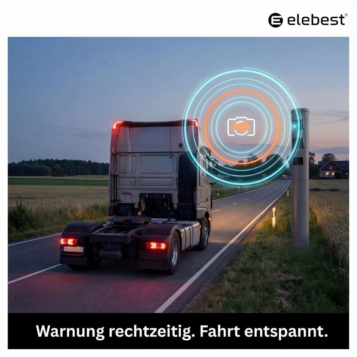 Elebest 90T Navigationsgerät – 9" Großes Display TMC-Verkehrsfunk LKW - Auto - Wohnmobil Navi