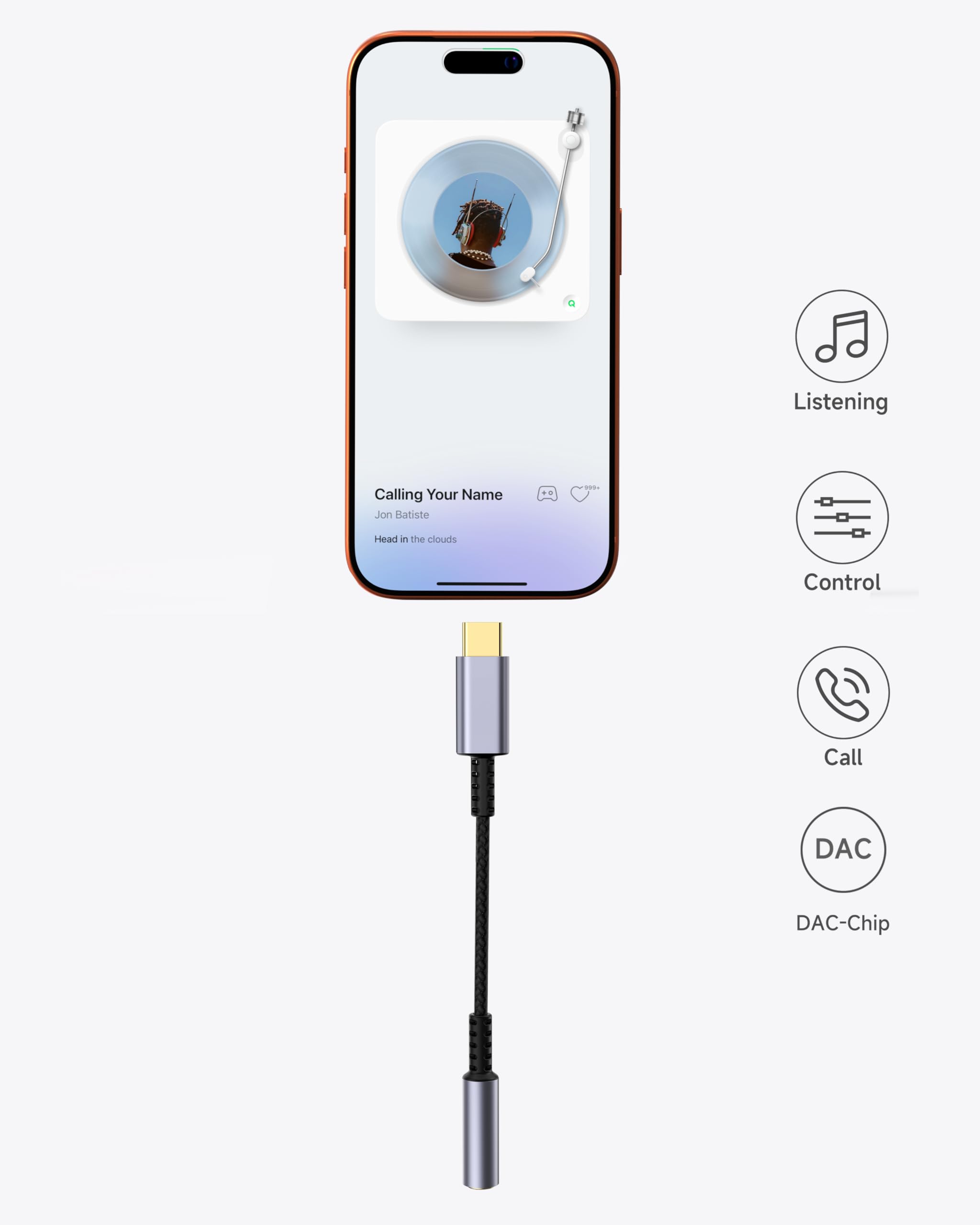 Confezione da 10 adattatori da USB C a jack per cuffie da 3,5 mm - Dongle audio HiFi, cavo da tipo C a Aux femmina, compatibile con iPhone 17/16/15 Pro Max, Samsung S25/S24/S23, iPad Pro, Pixel