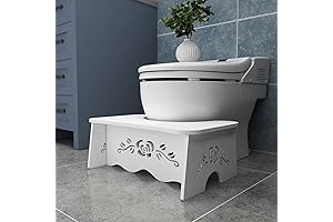 Poop Stand for Your Feet: the Poop Stool Adult Toilet Stool with Detachable Board
