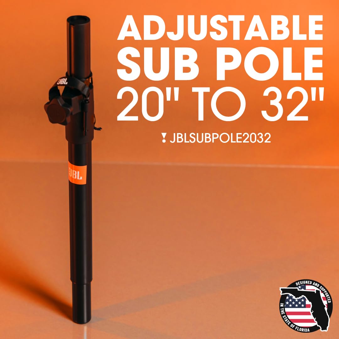 JBL Borse Stand Serie Regolabile Sub Pole con Altezza Min di 20 "e Altezza Max di 32"; (JBLSUBPOLE2032)