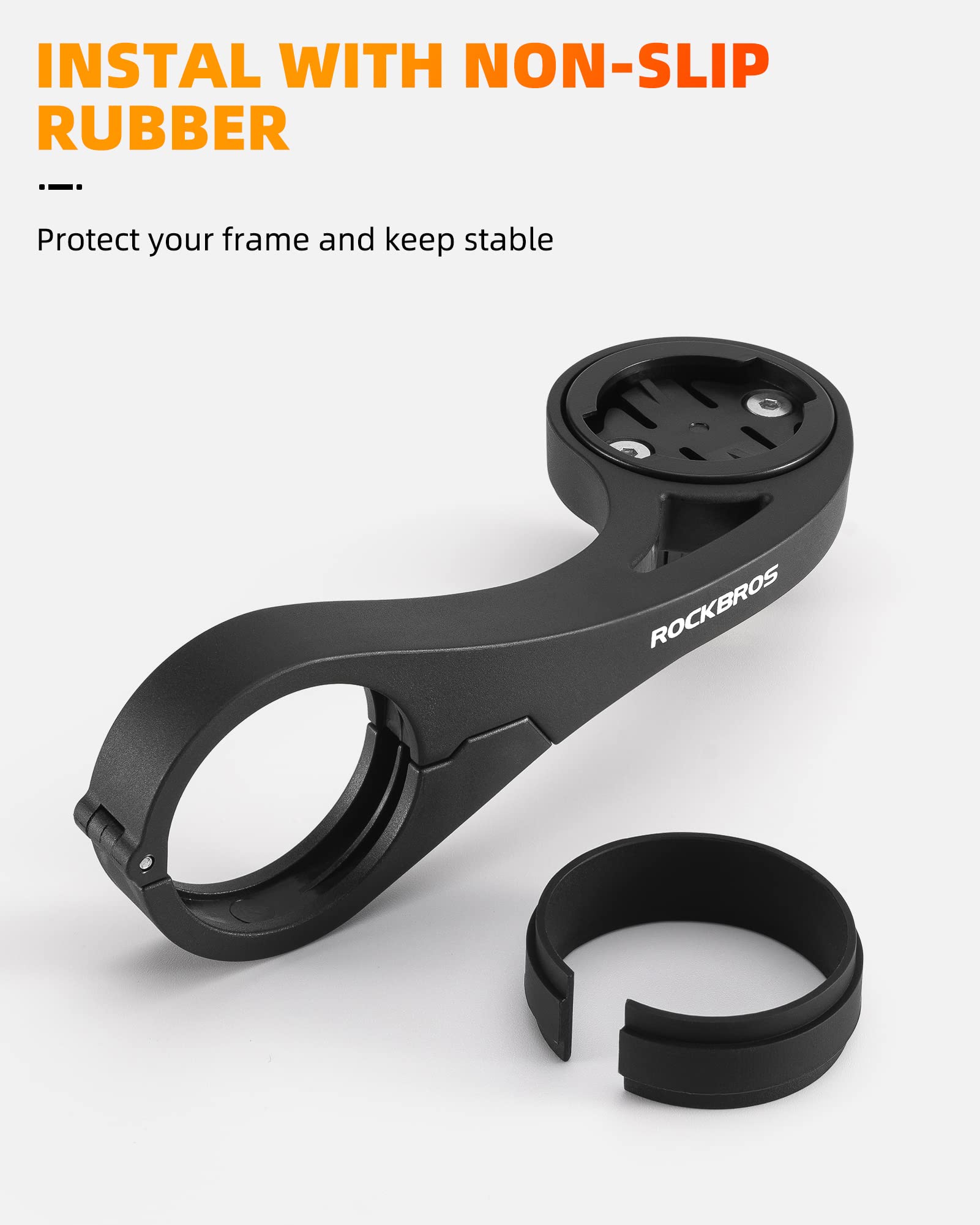 XBERSTAR Uitgebreide out-front fietscomputer combo mount fiets GPS computerhouder stuur voor Garmin/Bryton/Cateye/GoPro Camera (rood
