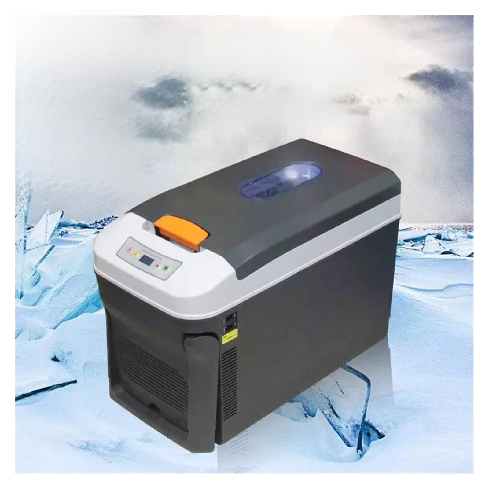 Mini refrigerador portátil for Coche de 35 l con congelador, CC 12/24 V, for Uso doméstico y Exterior, Ideal for caravanas, Camiones, Casas y Camping.(35L-EU Plug-AC220V)