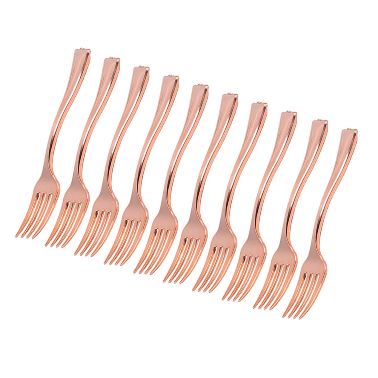 Luxshiny 10pcs Mini Forks Dessert Forks Disposable for Adults Boys and Girls Cake Food-grade Material Easy to Use