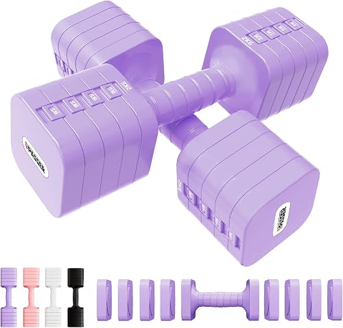 Passer 20 KG Verstellbare Hanteln Set, 5-in-1 Kurzhanteln…