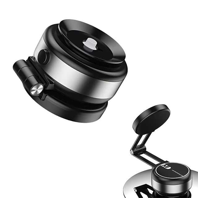 Nixive 2025 Magnetic Phone Holder - Double-Sided Electric Vacuum Car Mount MagGripNGo 360 - Universal Silver Phone Holder