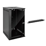 Tecmojo 12U 10 inch Network Cabinet & 8 Outlet Rack Mount Power Strips