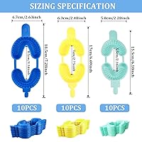 Vista 2 de FERCAISH 30 bandejas desechables de flúor dental, 3 tamaños, bandeja dental de espuma fluorada, bandejas de flúor dental, bandeja de doble arco