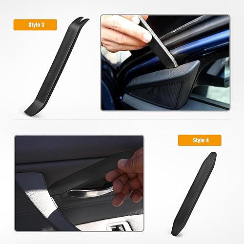 Miniatura 140 de GOOACC Kit de herramientas de eliminación de molduras automáticas de 9 piezas, kit de herramientas antiarañazos para el audio del automóvil, kit