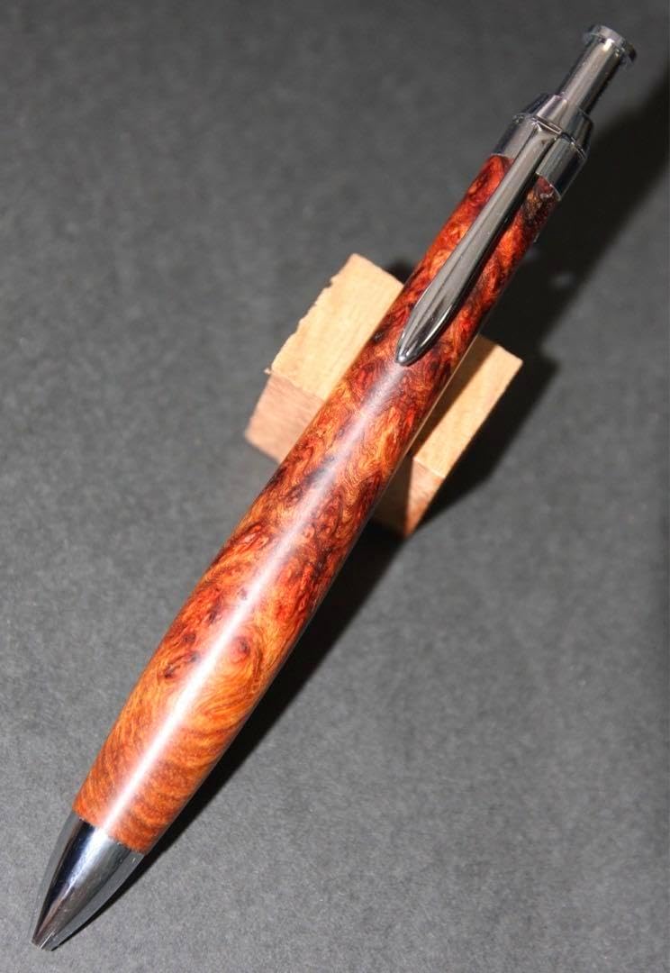 514極上 ホンジュラスローズウッド 瘤杢 木軸シャーペン ボールペン 20