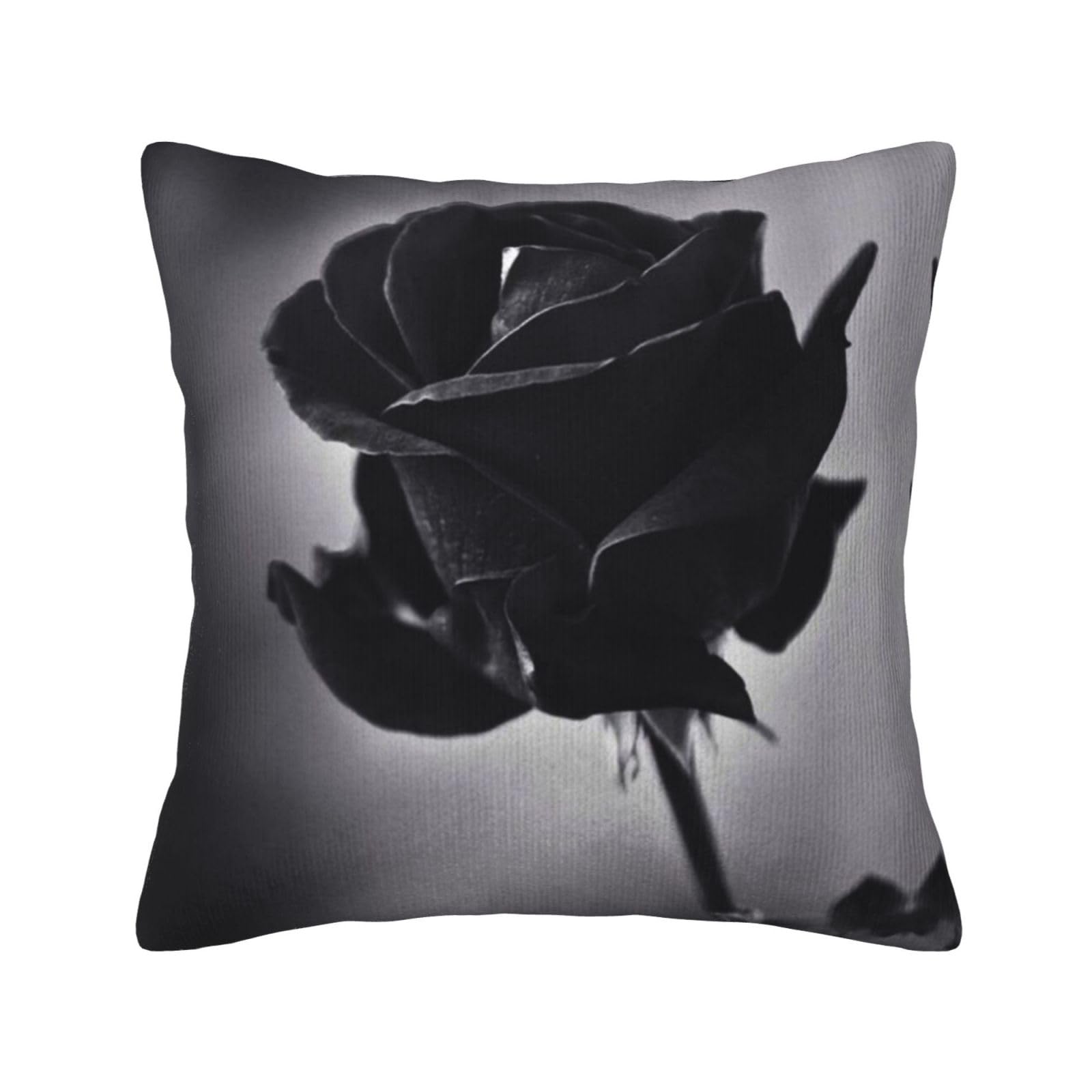 Housse de coussin en velours doux rose lavable pour canapé de salon
