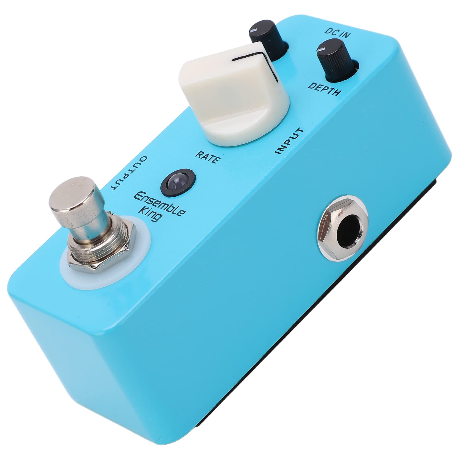 Analoges Chorus-Pedal, professionelles Metall-Gitarren-Effektpedal mit True-Bypass-Schalter, LED-Anzeige für E-Gitarristen, Blau