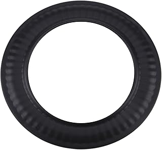 KUROKU Steel Stove Pipe Trim Collar Firewood Stove Wood Stove Collar, Black, Matte BM0094 0366716 Compatible with 6" 24-Gauge Single Wall Steel Construction Black Matte Finish
