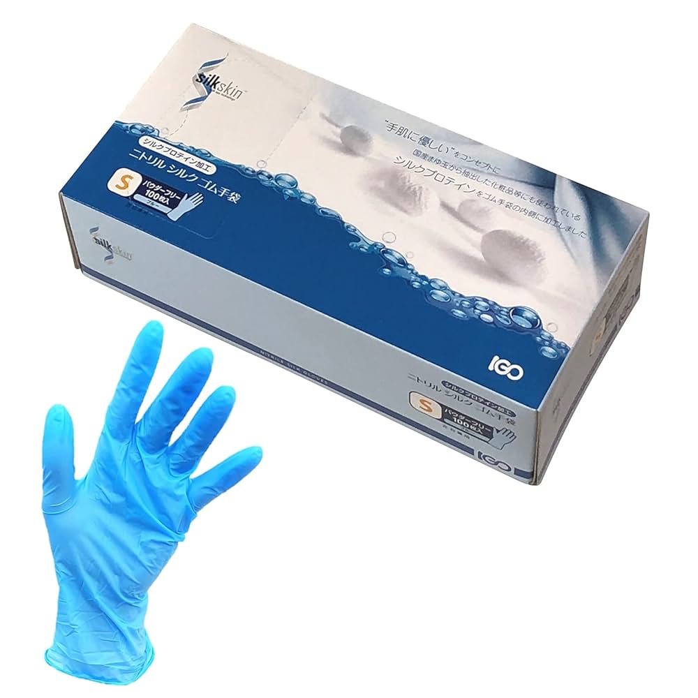 Amazon.co.jp: アイ・ジー・オー ニトリルシルクゴム手袋(左右
