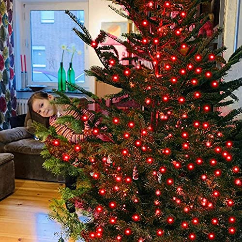 Funpeny 300 Led Valentine's Day String Lights, 100 Ft Plug In Waterproof String Lights With 8 Modes For Thanksgiving Christmas Garden Decoration, Indoor And Outdoor Decoration (Red) #TOP5