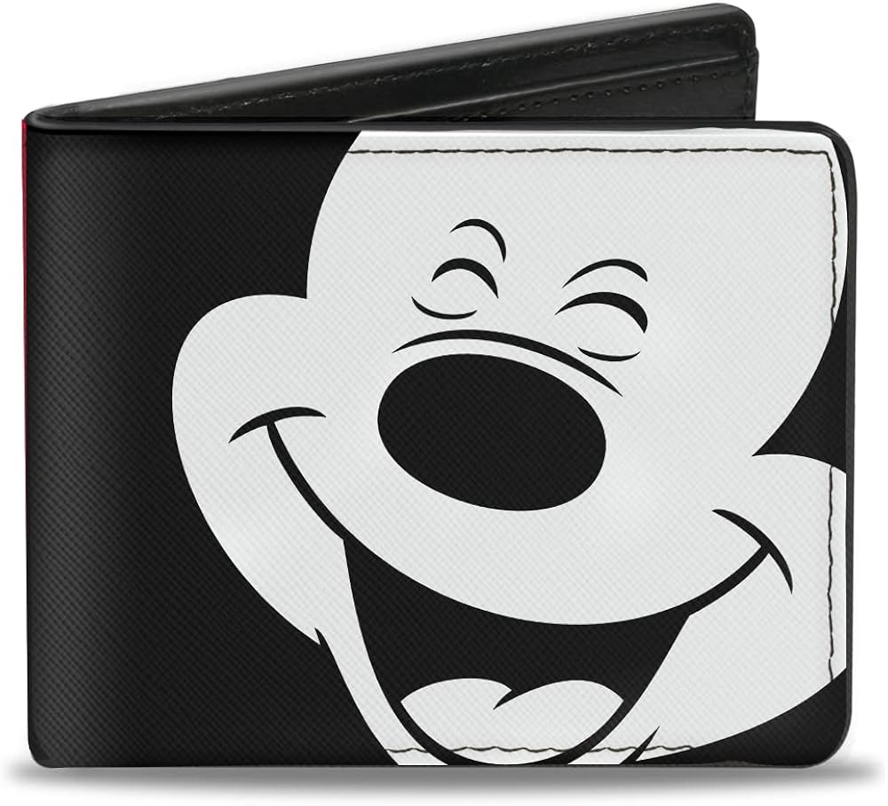 Buckle-Down Cartera plegable de poliuretano de Mickey Mouse
