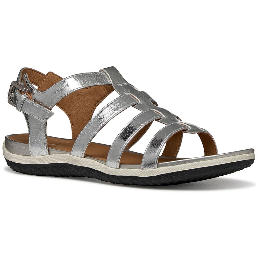 Geox D Sandal Vega D, Sandalia Plana Mujer