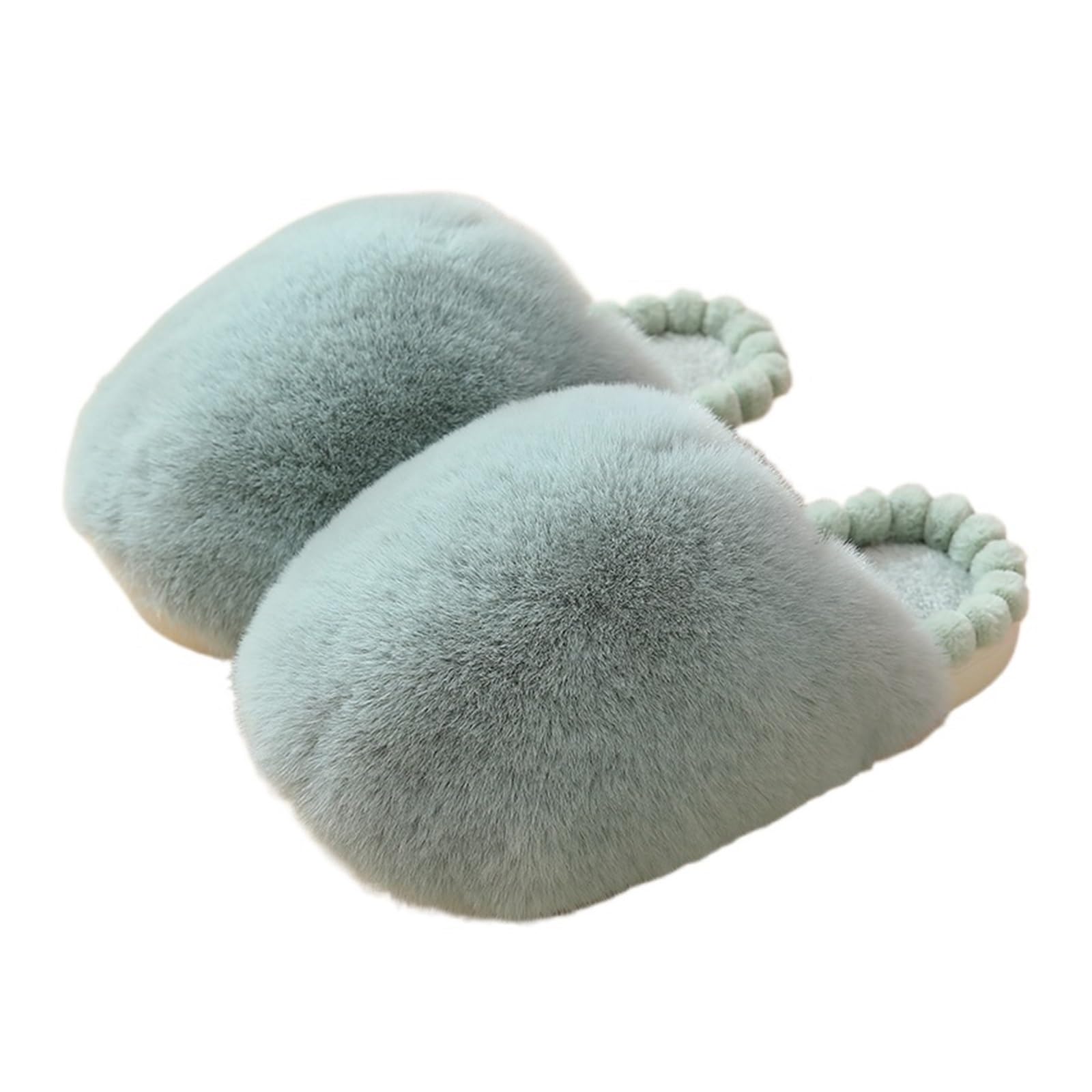 Pantoufles chaudes d'hiver pour femme avec doublure coton douillette en taille 40-41.