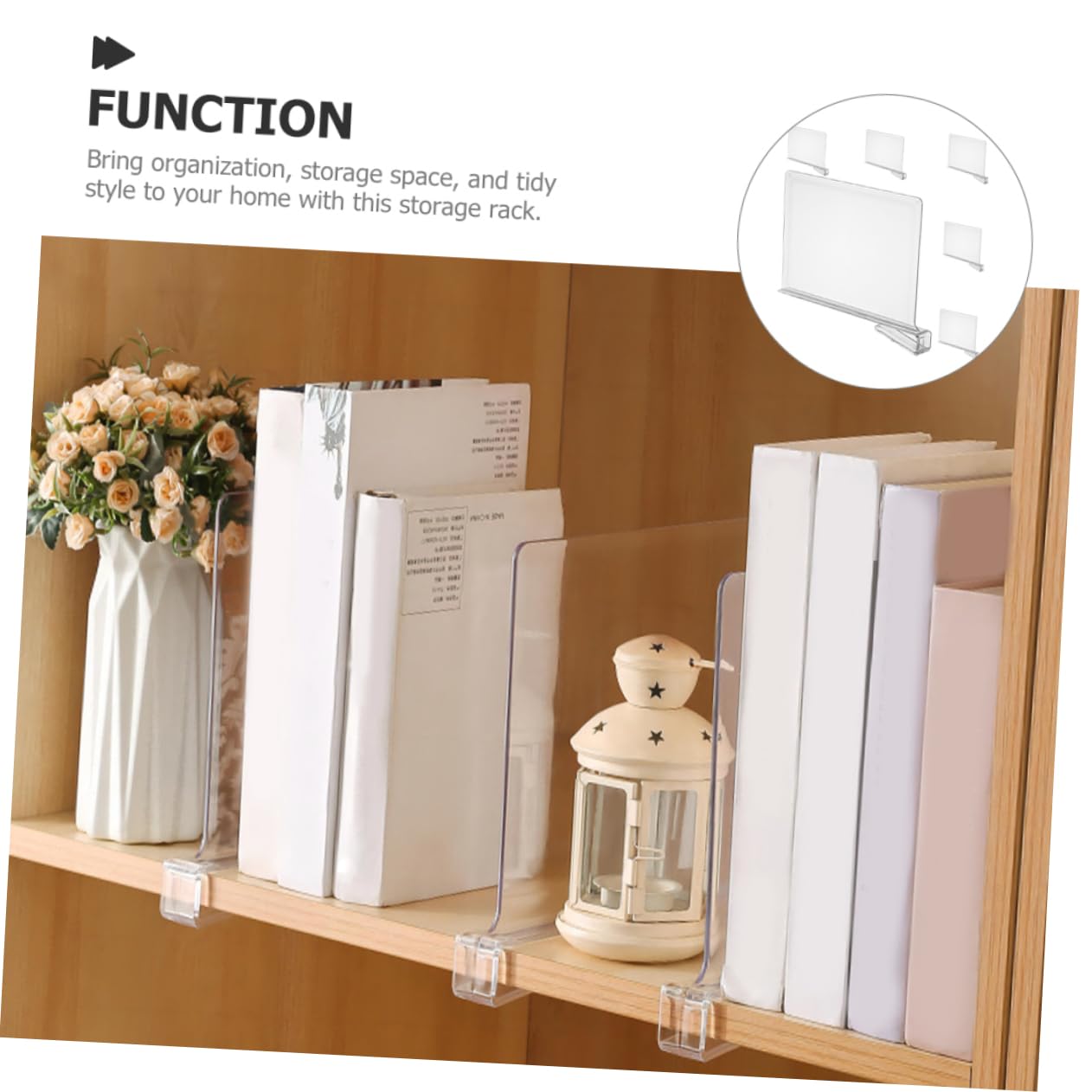 MAGICLULU Lot De 6 Séparateurs De Vêtements Réglables en Plastique Non Polyvalents pour Rangement Et Organisation De La Maison