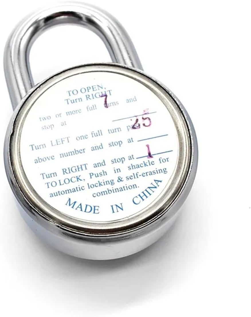 Cipher Disk Combination Padlock with 3 Digit Password Lock for School Locker Cabinet Or Door MMS6 1Pcs