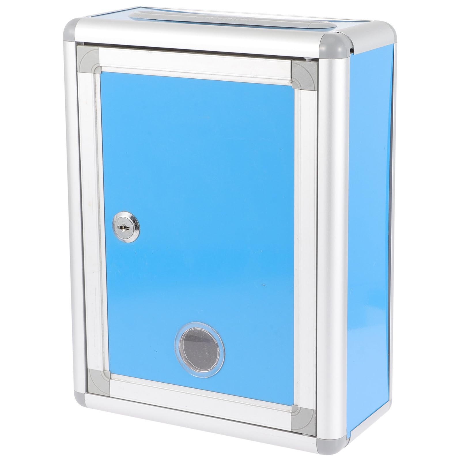Boîte aux lettres murale en alliage d'aluminium bleu boîte des plaintes durable