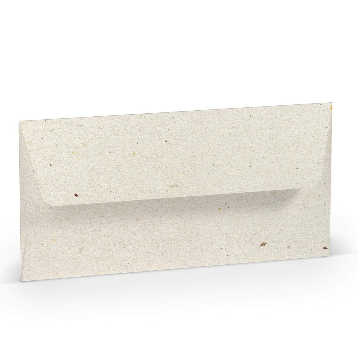 PAPERADO 300 Briefumschläge DIN lang/DL - Terra Vanilla Creme Beige - 100 g/m² Kuvert ohne Fenster 22 x 11 cm - Umschläge mit Nassklebung gerader Klappe