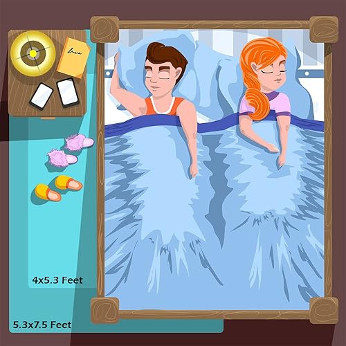 Miniatura 246 de Amearea Alfombra suave y esponjosa de alta calidad, moderna, 5 x 7 pies, alfombras de felpa mullida para sala de estar, dormitorio, habitación