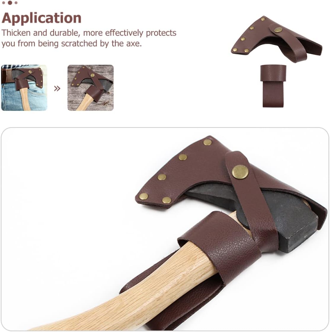 Veemoon Handle Axe Survival Gear Cover Skatchet Protective Sleeve for Camping Stuff image 3