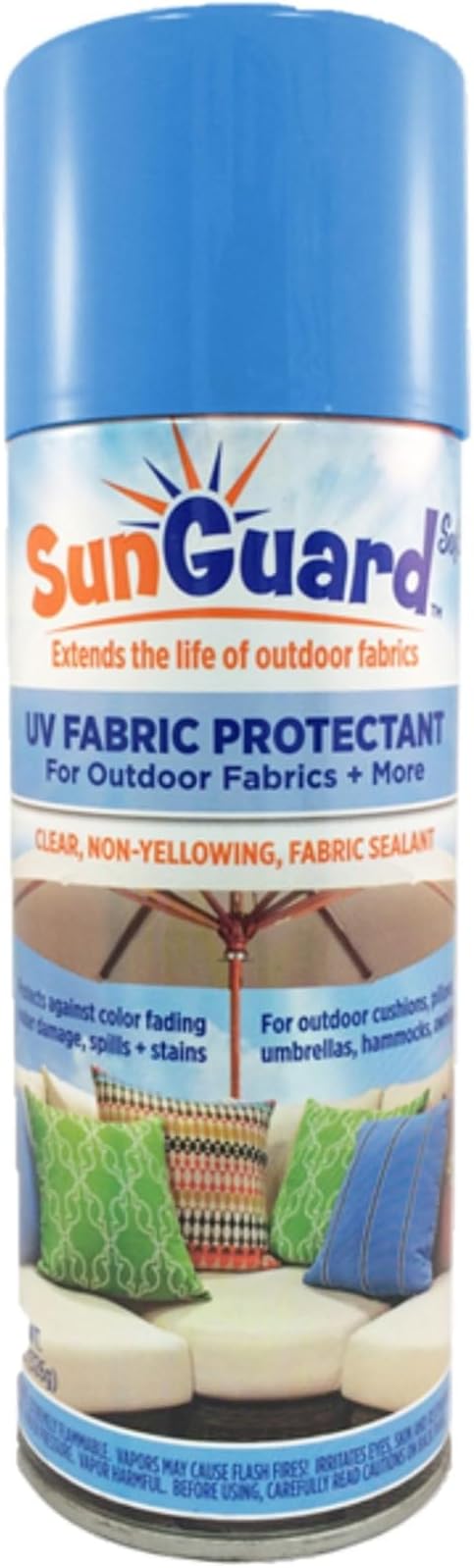 SUNGUARD Fabric UV Protectant and Sealant Spray for Outdoor Garden and Home Decor Prevents Fading Spills & Stains