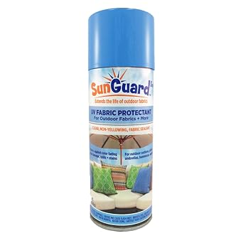 SUNGUARD Fabric UV Protectant and Sealant Spray for Outdoor Garden and Home Decor Prevents Fading Spills & Stains
