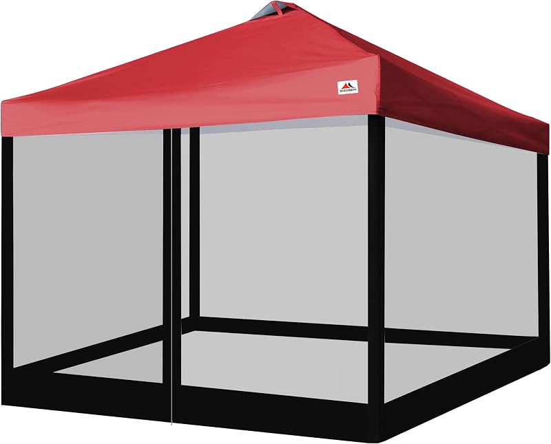 SCOCANOPY Replacement Mesh sidewall for Most 10x10 Canopy Or Gazebo,Tent,(Black Net)