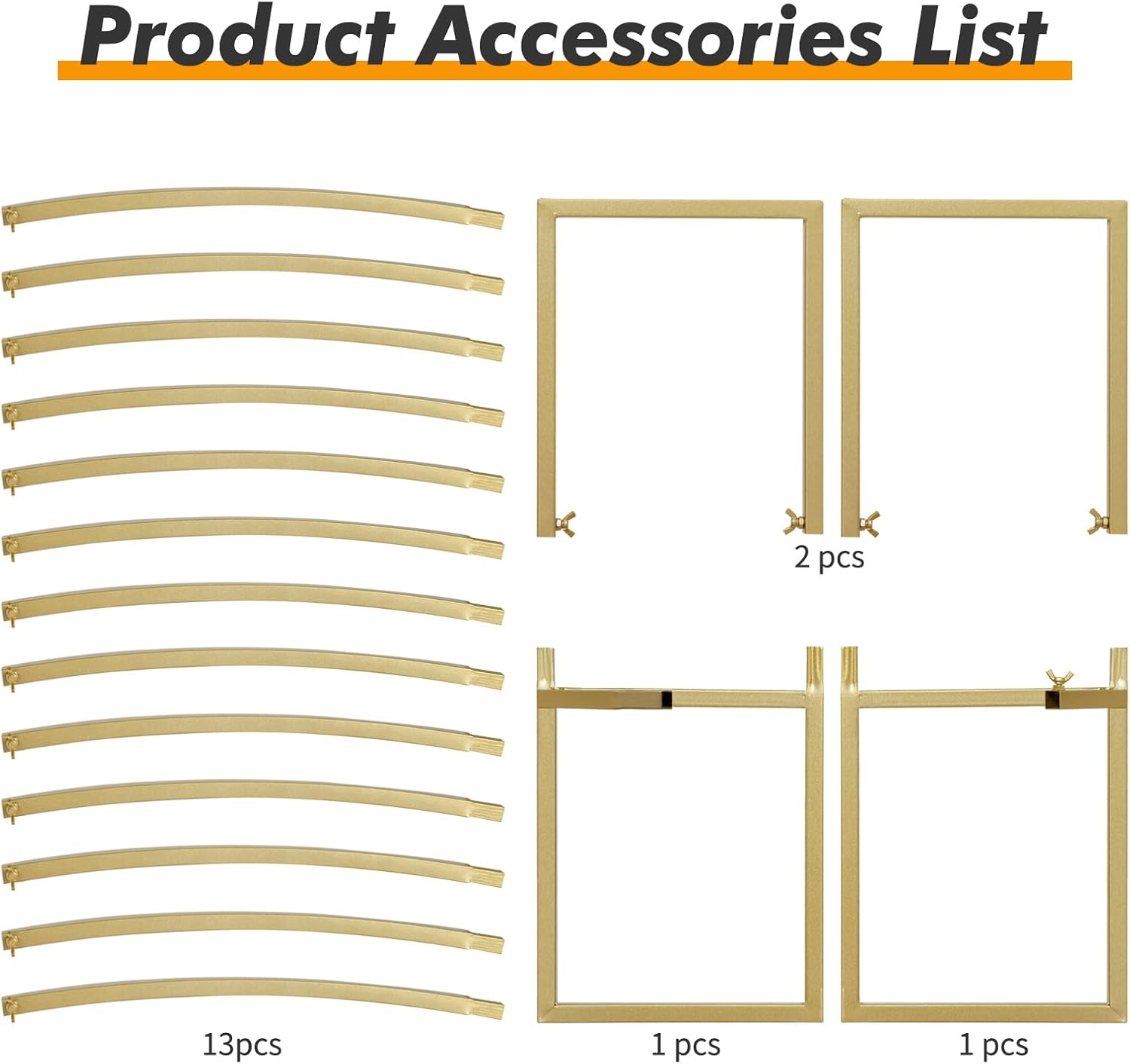 7.7FT Round Backdrop Stand Metal Circle Balloon Arch Frame, Backdrop Stand Arch, Wedding Arches for Ceremony Birthday Party Bridal Graduation Decoration Baby Shower (Gold)