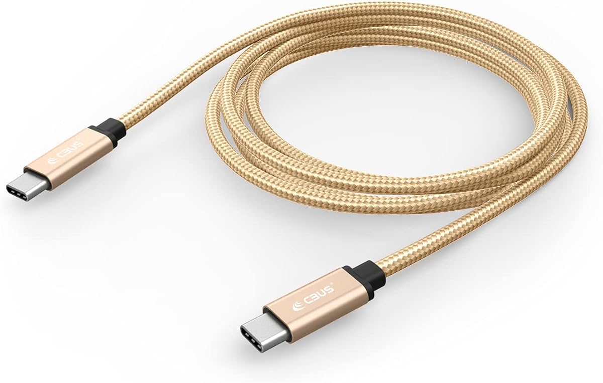 10ft USB C to C Fast Charging Cable Heavy-Duty Braided Cord Compatible with iPhone 17/16/15/Pro/Max/Plus, iPad Pro/Air, Galaxy S26/S25/S24/Plus/Ultra/FE, Google Pixel, TCL Type C (Beige Gold)