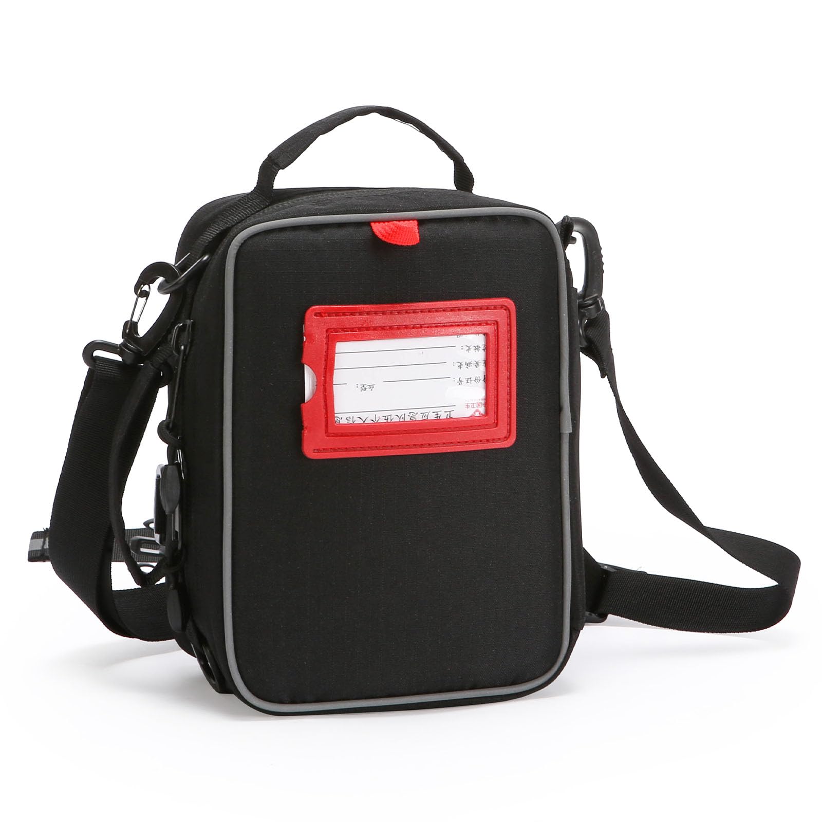 Kit di pronto soccorso di emergenza, borsa per medicine vuota, borsa portatile di pronto soccorso, per casa, ufficio, campeggio, escursionismo, viaggi., Nero