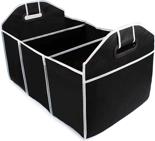 IMBTECH| 2 in 1 Car Boot Organiser, Shopping Tidy Heavy Duty Collapsible Foldable Storage, Car Boot Bag, Auto Car Storage Organiser, Foldable Storage Boot Organiser Box.