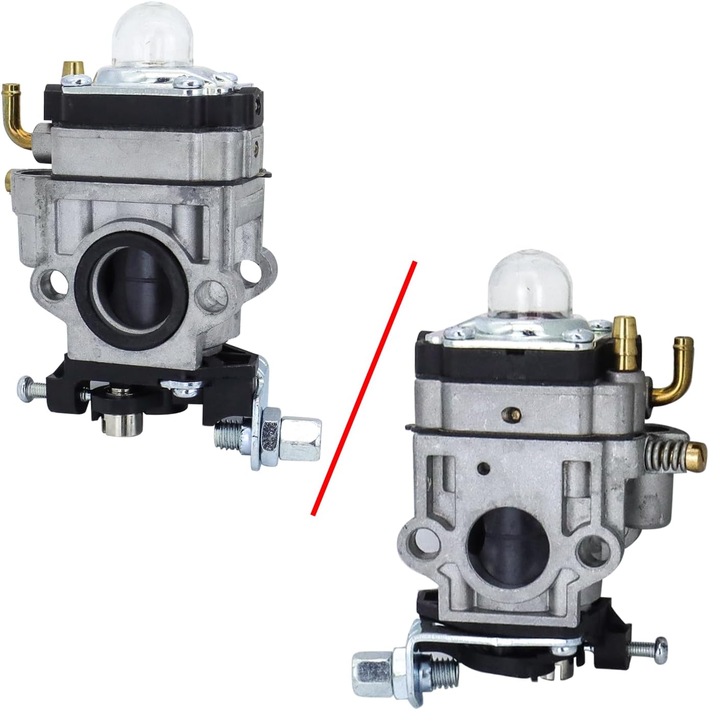 300486 43cc Carburetor Kit Fit for Earthquake E43 MC43E MC43 MD43 WE43 Tiller Cultivator WE43 WE43E Powermate Edger PEA438 PCV43 Southland SCV43 Eskimo Mako M43 51.7cc Engine with Air Filter