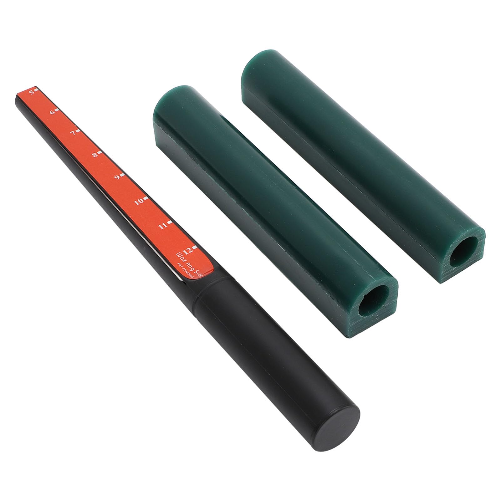 Tubo per Anello in Cera per Intaglio, 2 Tubi per Cera per Intaglio Ad Anello, 1 Misuratore per Tubo in Cera per Realizzare Anelli, Tubi per Cera Rotondi, Anello di Cera Dura per