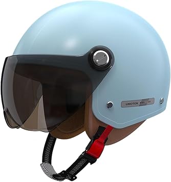 Classic DOT Approved Vespa Helmet,Retro Motorcycle Half Helmets,Scooter Moped Open Face Helmet,Men Women Light Quick Buckle ATV Helmet for Dirt-Bike Cruiser Chopper