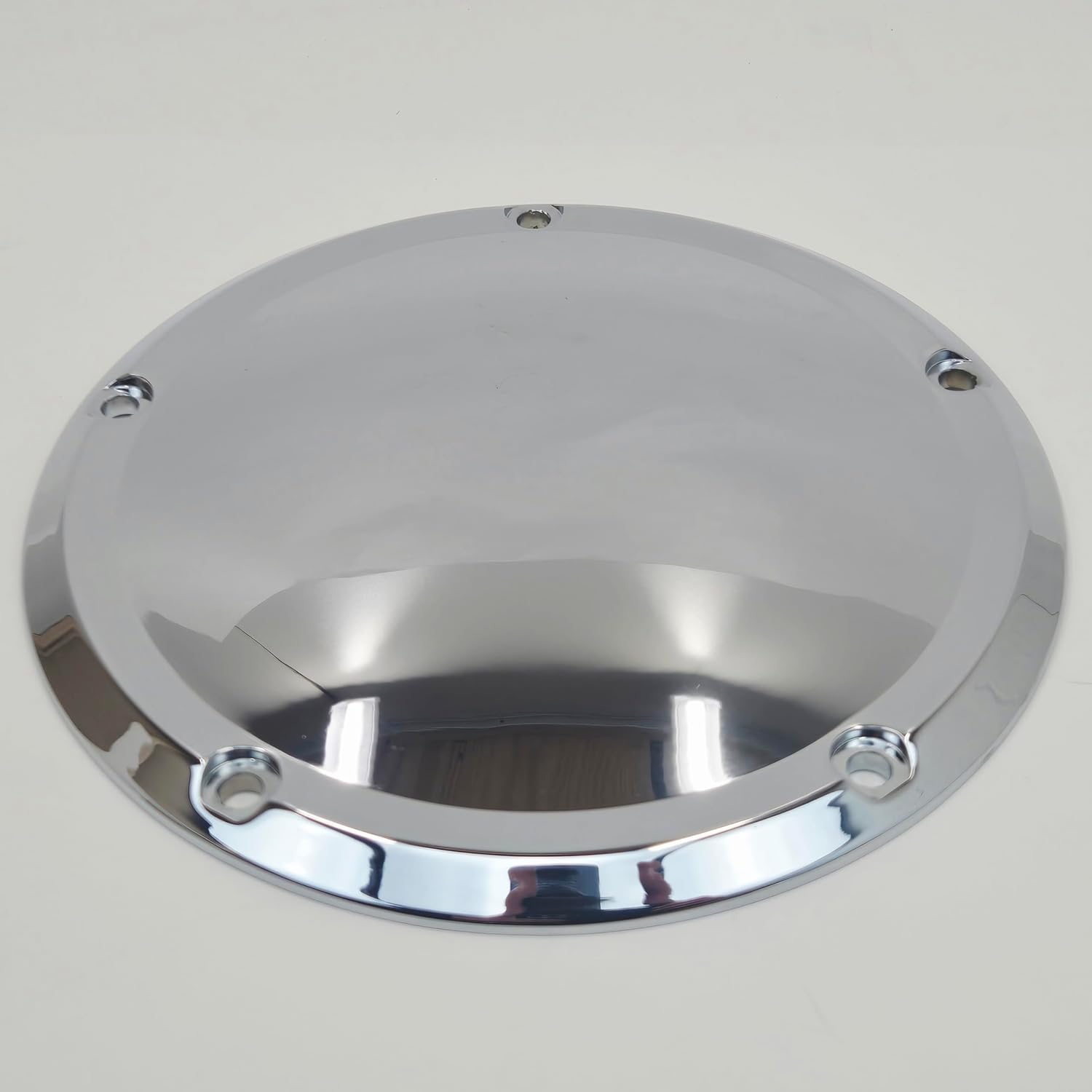 Chrome Domed 5-Hole Aluminum Derby Cover with Mounting Hardware for All 2019-2025 Harley M8 Softail FX/FL Models with Narrow-Profile Primary Covers (M-Eight 107 & 114ci) Replaces HD Part# 25700973