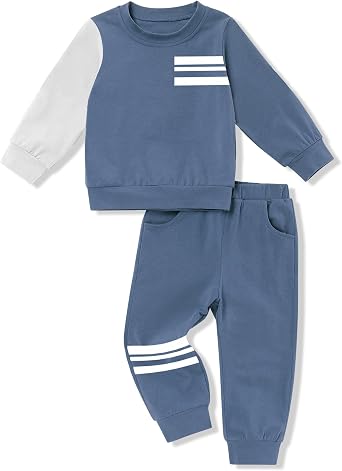 Boys Clothes Long Sleeve Sweatshirt and Pants 2PCS Sweatsuits Winter Boys Outfits 2-8 Years