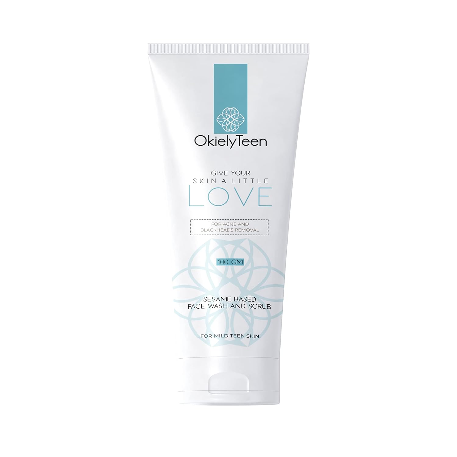 OkielyTeen Ultra Mild Face Wash and Scrub for Teenagers with Sesame