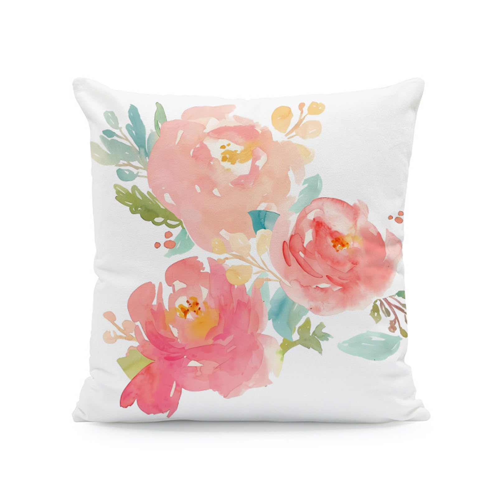 ZEPFJHE Decorative Pillow Cover 45 Cm Polyester Cushion Cover with Printed Front for Sofa Living Room Bedroom Accent Sofa Seating Accent
