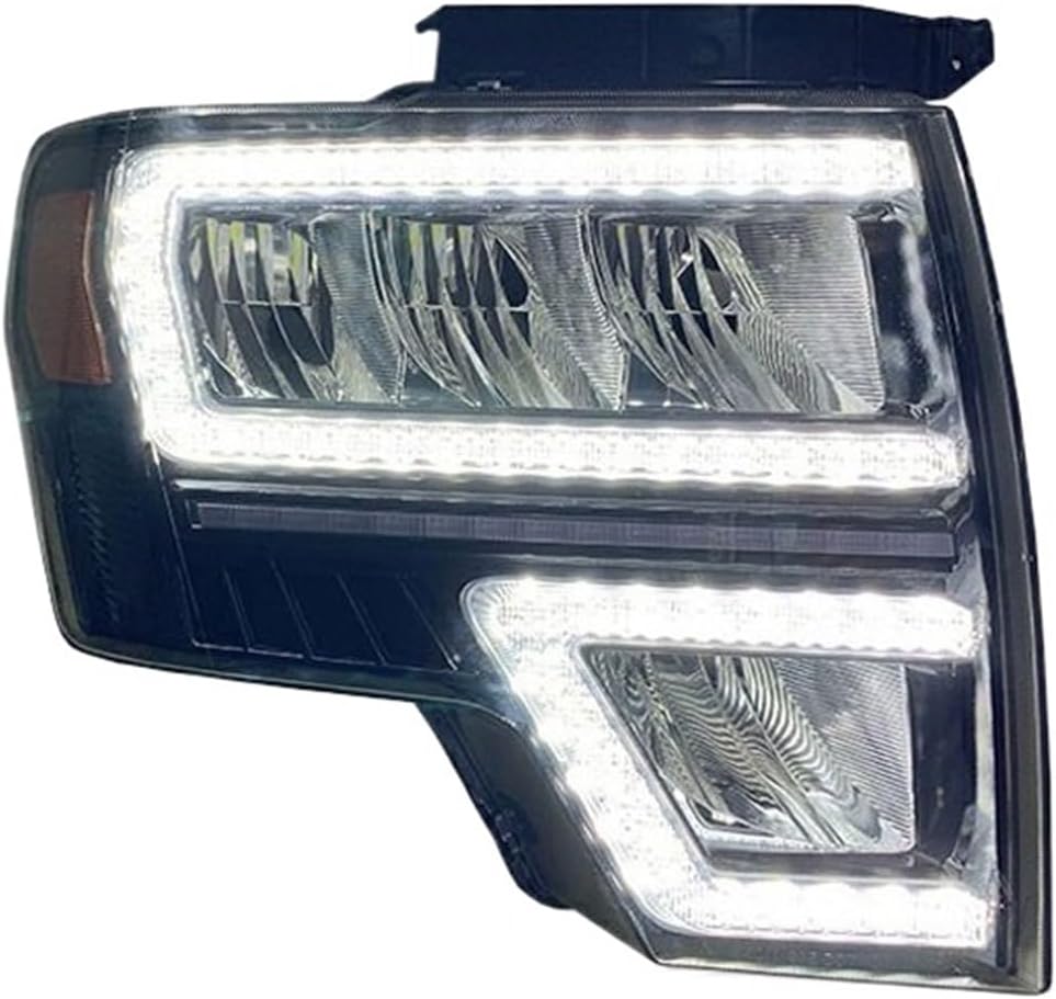 Headlights Compatible with Raptor F150 F-150 2008-2014 Front Lamps Assembly LED DRL Streaming Turn Signal Lights Automobile Accessories