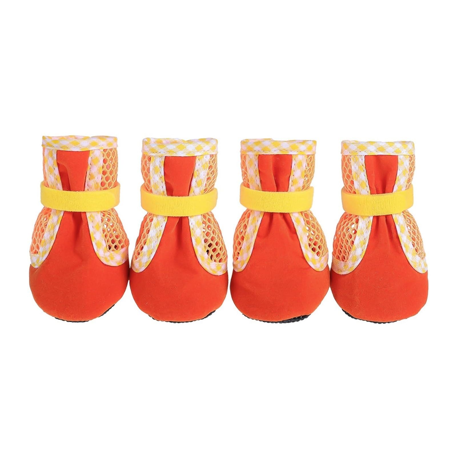 Bottes en maille pour chiens S orange protecteurs de pattes